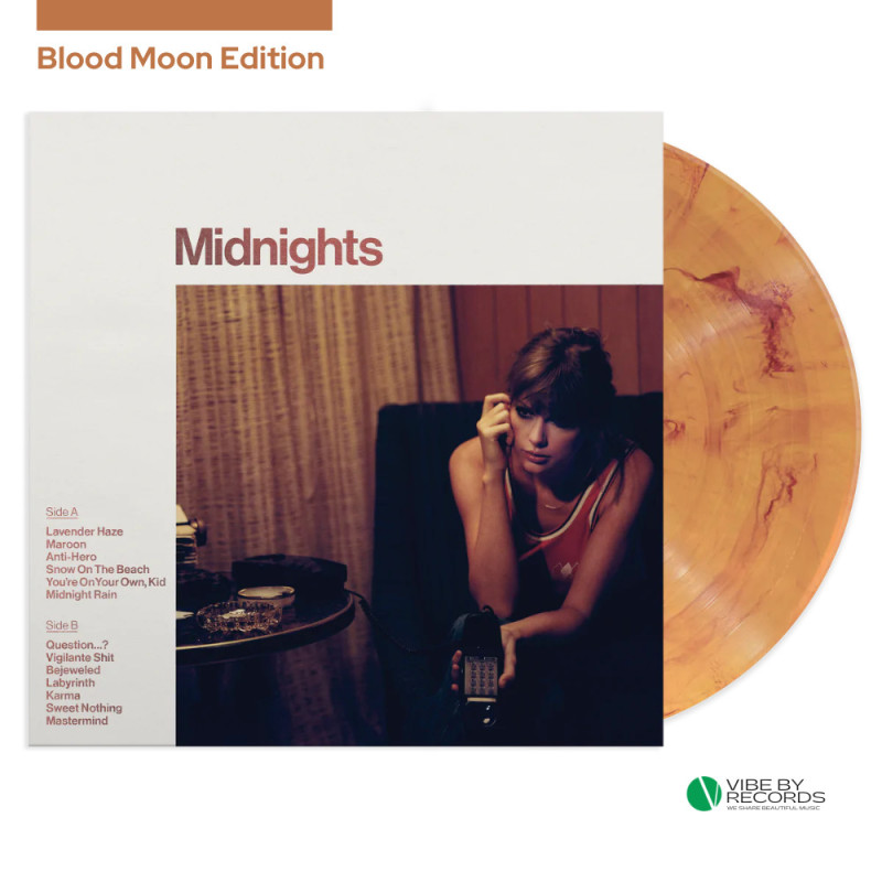 Taylor Swift Midnights: Blood Moon Edition Plak Vinyl Record LP Albüm
