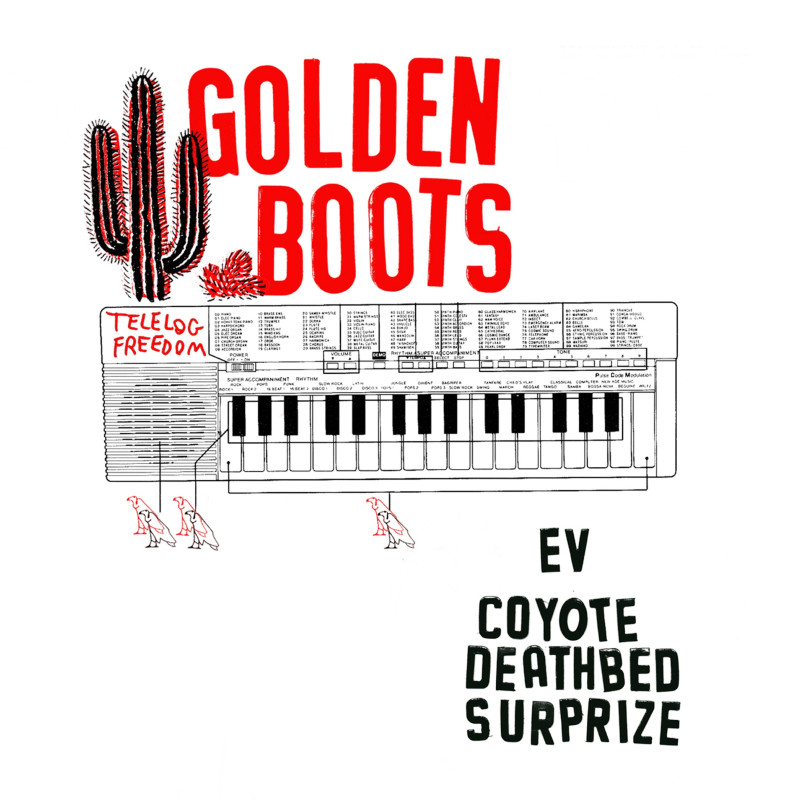 Golden Boots Coyote Deathbed Surprise/EV/ Telelog Freedom (Rainbow Sherbet Vinyl) Plak Vinyl Record LP Albüm