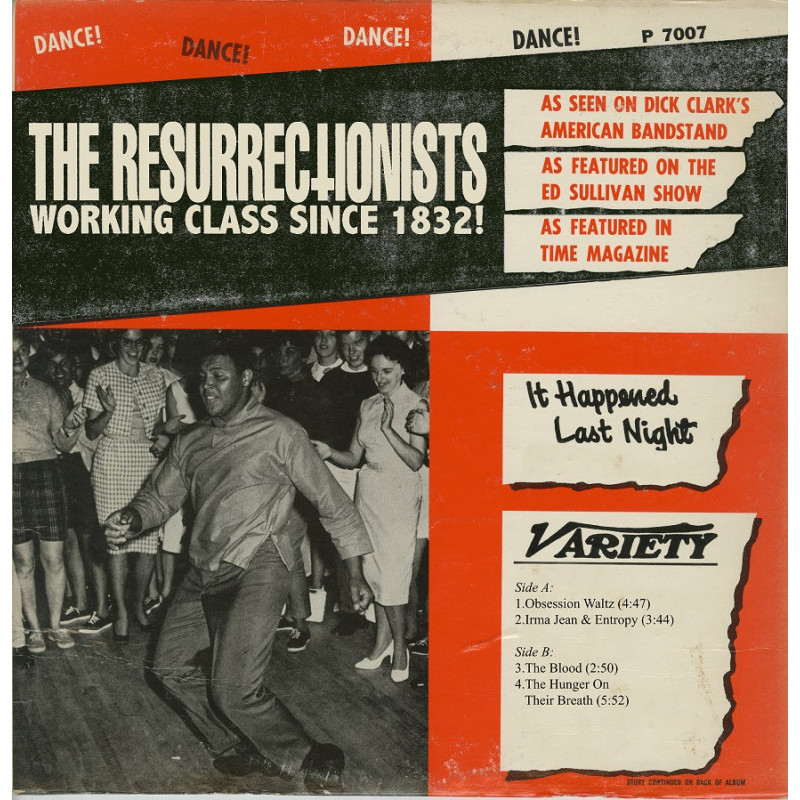 The Resurrectionists Working Class Since 1832 Plak Vinyl Record LP Albüm