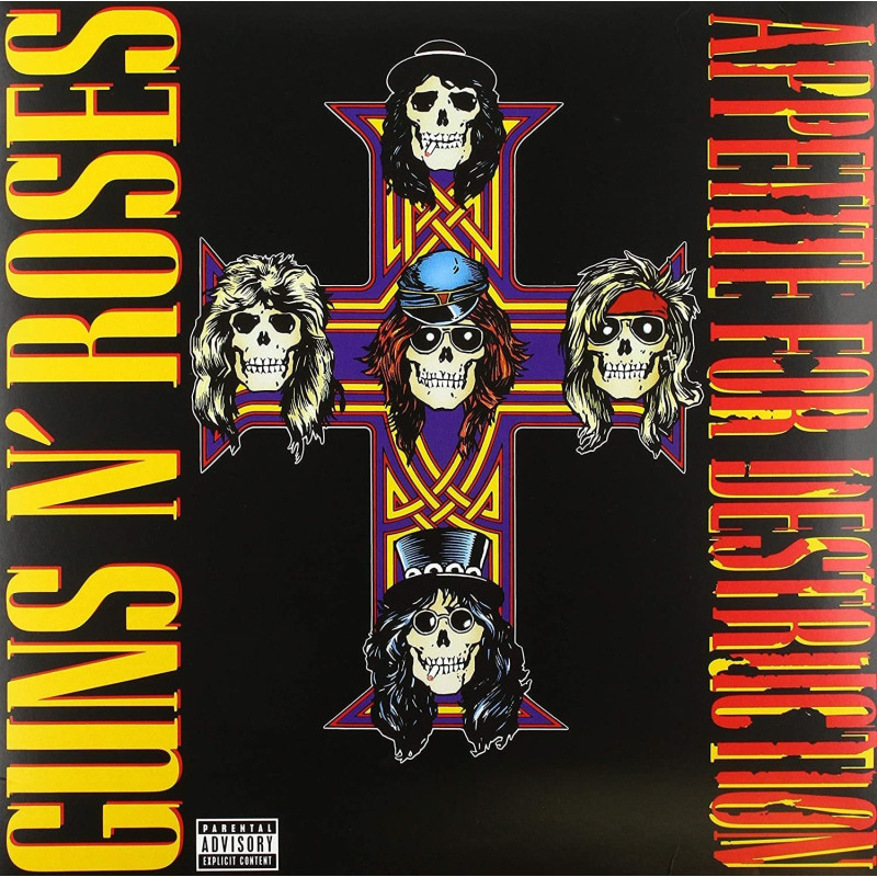 Guns N' Roses Appetite For Destruction Plak Vinyl Record LP Albüm