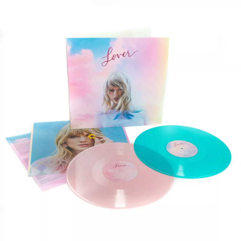 Taylor Swift Lover (Baby Pink & Light Blue Vinyl) Plak Vinyl Record LP Albüm
